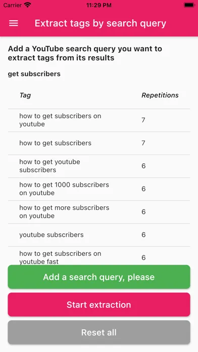Capturas de tela do AdsVlog - Tags Extractor