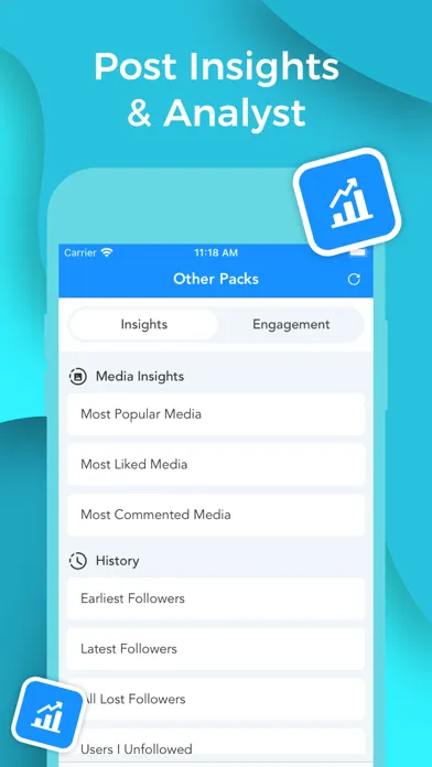 Tangkapan skrin Follower Tracker