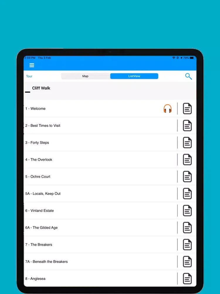 Cliff Walk Scavenger Hunt iPad  سکرین شاٹس