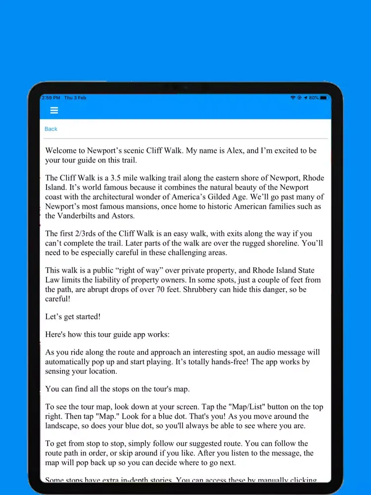 Cliff Walk Scavenger Hunt iPad  سکرین شاٹس