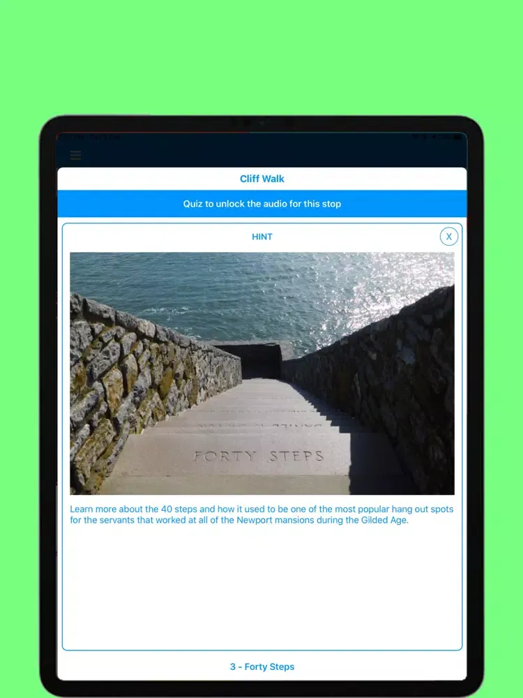 Cliff Walk Scavenger Hunt iPad  سکرین شاٹس