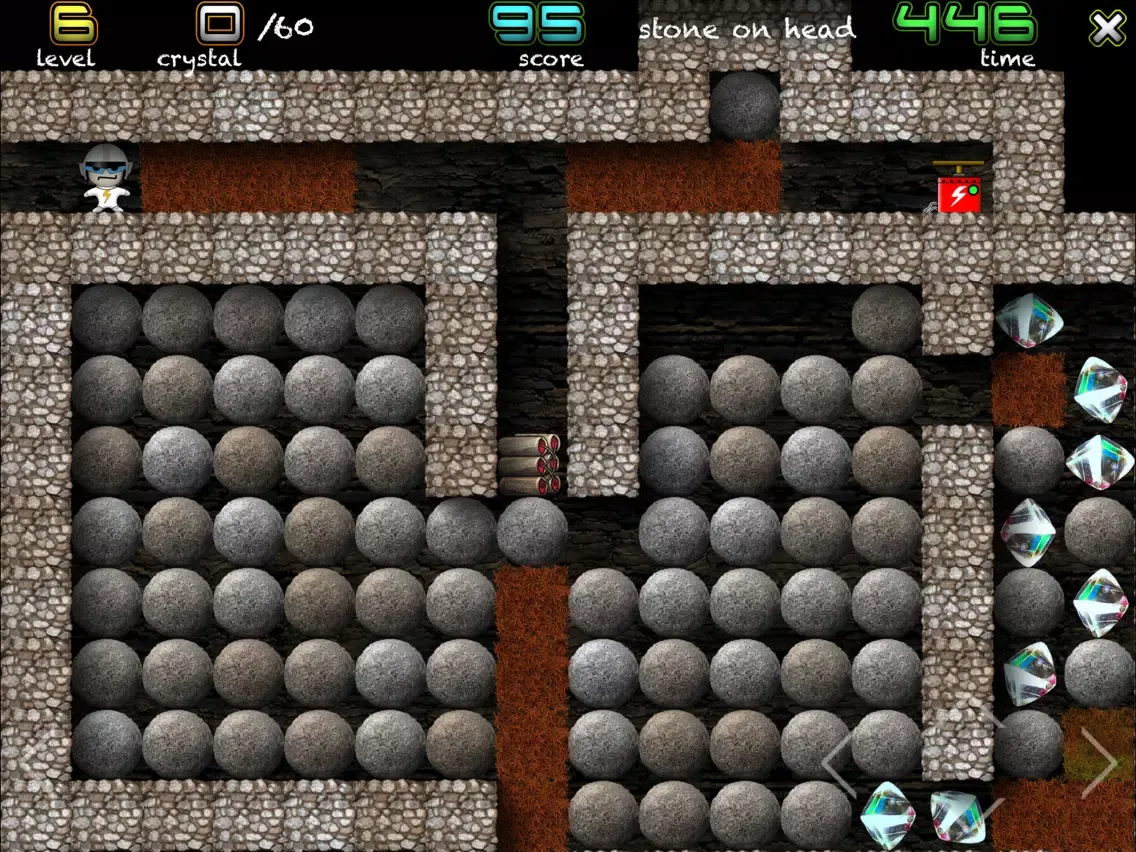 Zrzuty ekranu Crystal Mine - Jones in action iPad 