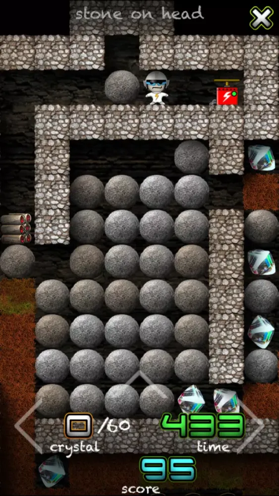 Zrzuty ekranu Crystal Mine - Jones in action