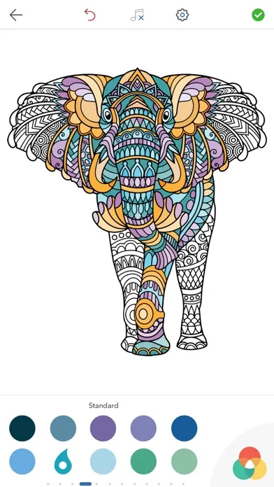 Screenshot di Adult Animal Coloring Pages
