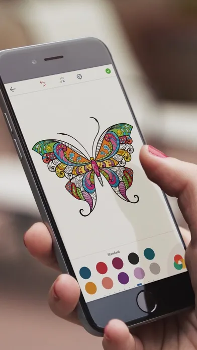 Adult Butterfly Coloring Book スクリーンショット