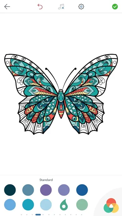 Adult Butterfly Coloring Book スクリーンショット