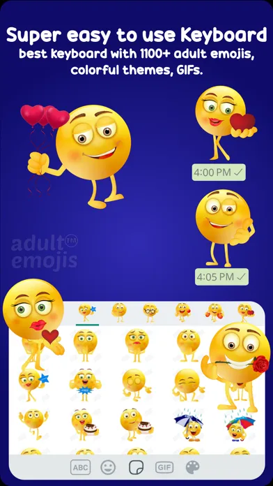 Capturas de pantalla de Adult Emoji Keyboard Stickers