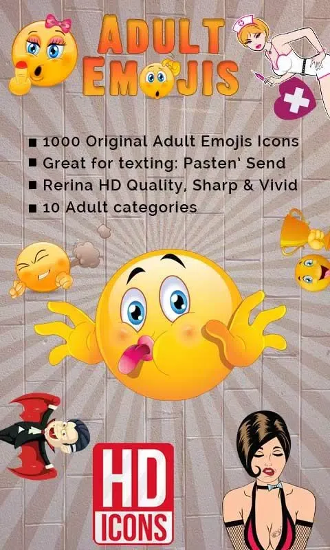 Adult Emojis & Dirty Emoticons Screenshots