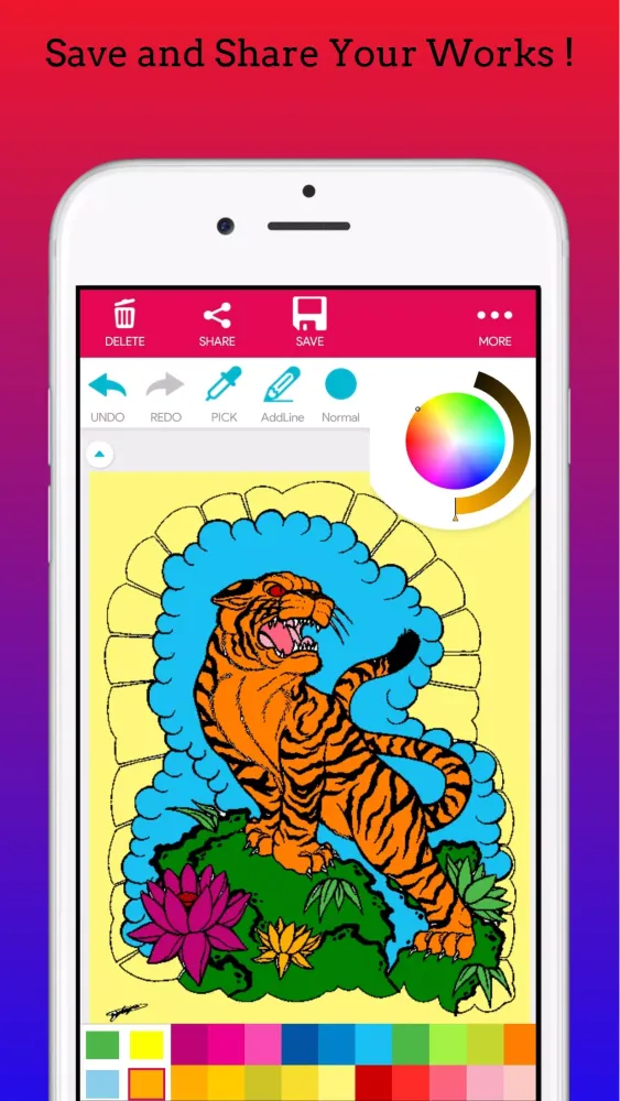Captures d'écran de Adults Tattoo Coloring Book