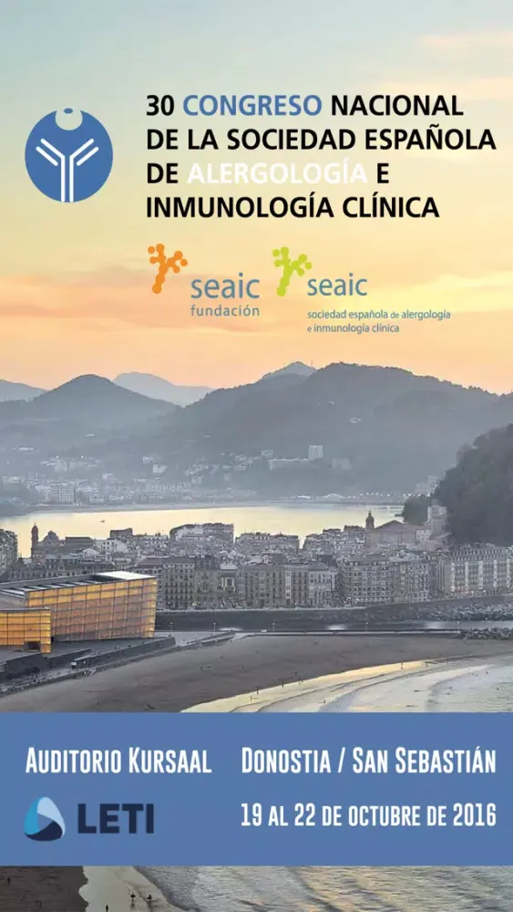 Capturas de pantalla de 30 Congreso Nacional de la Sociedad Española de Alergología e Inmunología Clínica