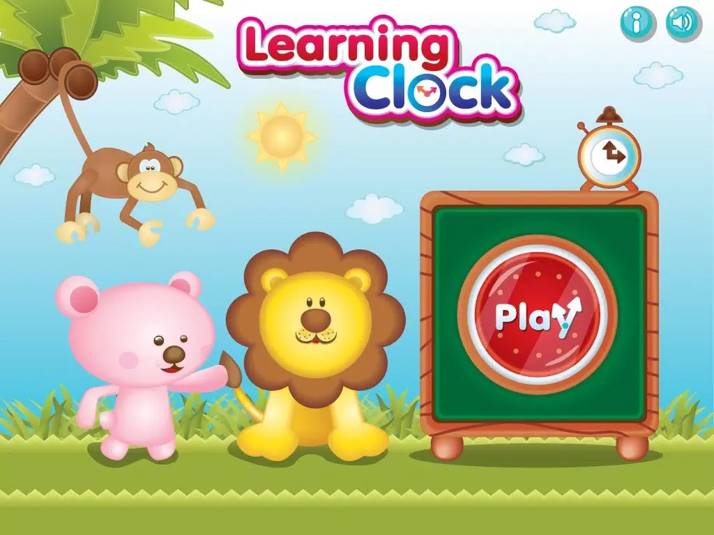 Tangkapan layar Learning Clock iPad 