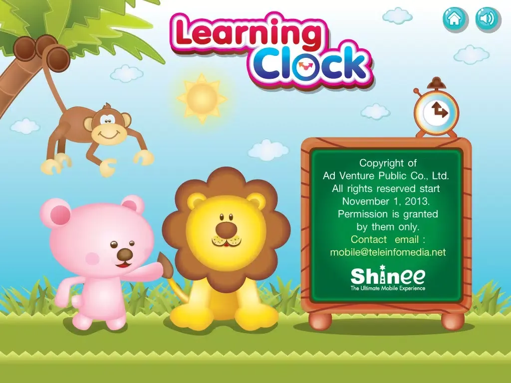 Tangkapan layar Learning Clock iPad 
