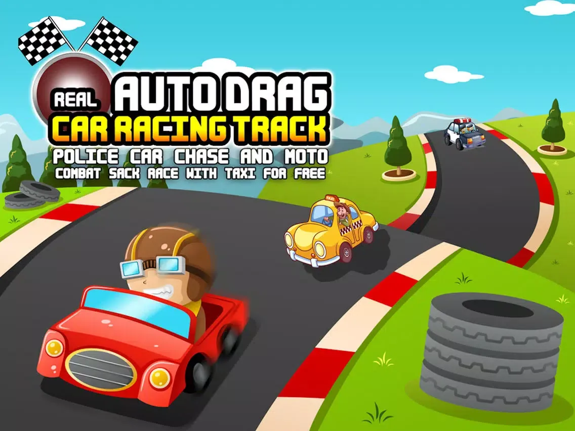 Screenshot di Real Auto Drag Car Racing Track! iPad 