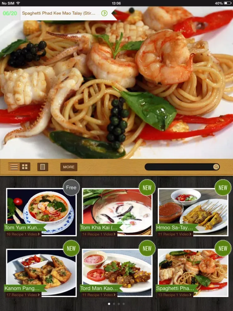 Thai Cooking Recipes iPad  Ekran Görüntüleri