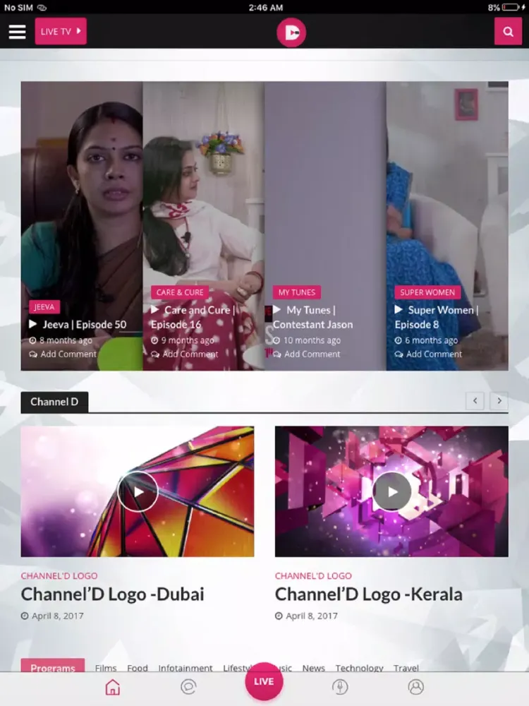 Channel'D iPad 应用截图