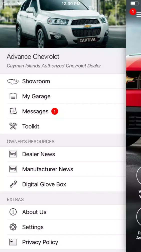 Advance Chevrolet DealerApp 스크린샷