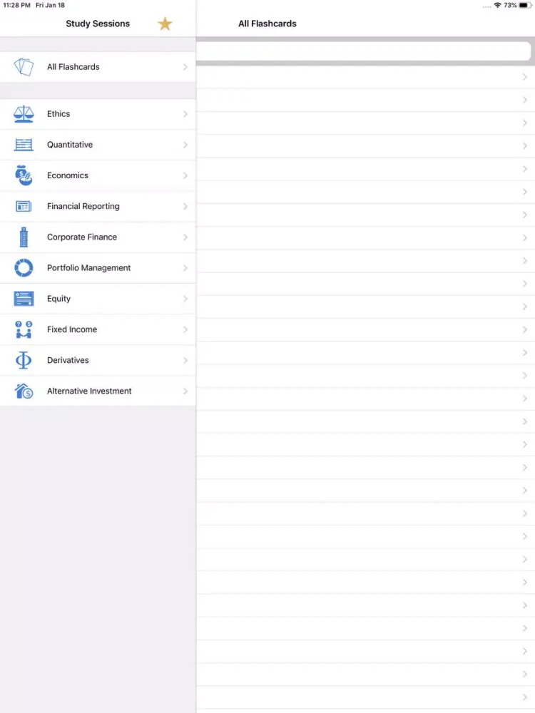 صور CFA Level 2 Flashcards 2019 iPad 