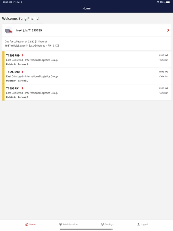 Advanced Delivery Tracker iPad 應用截圖