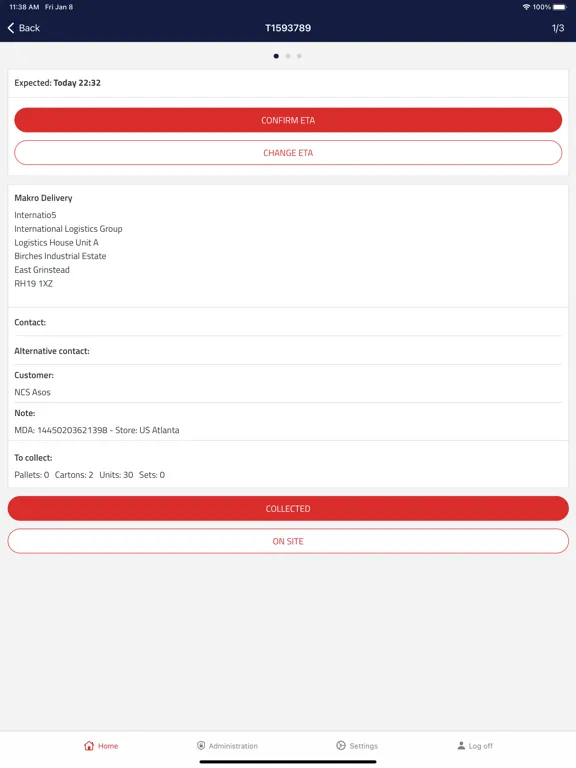 Advanced Delivery Tracker iPad 應用截圖