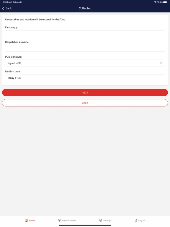 Advanced Delivery Tracker iPad 應用截圖