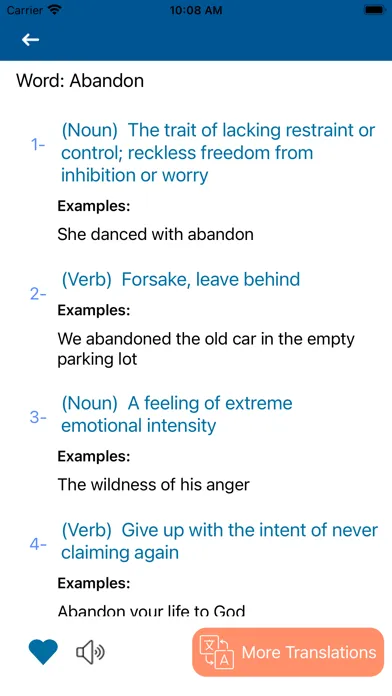 Advance English Dictionary Screenshots