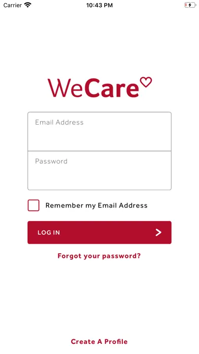 ภาพหน้าจอของ WeCare Programme