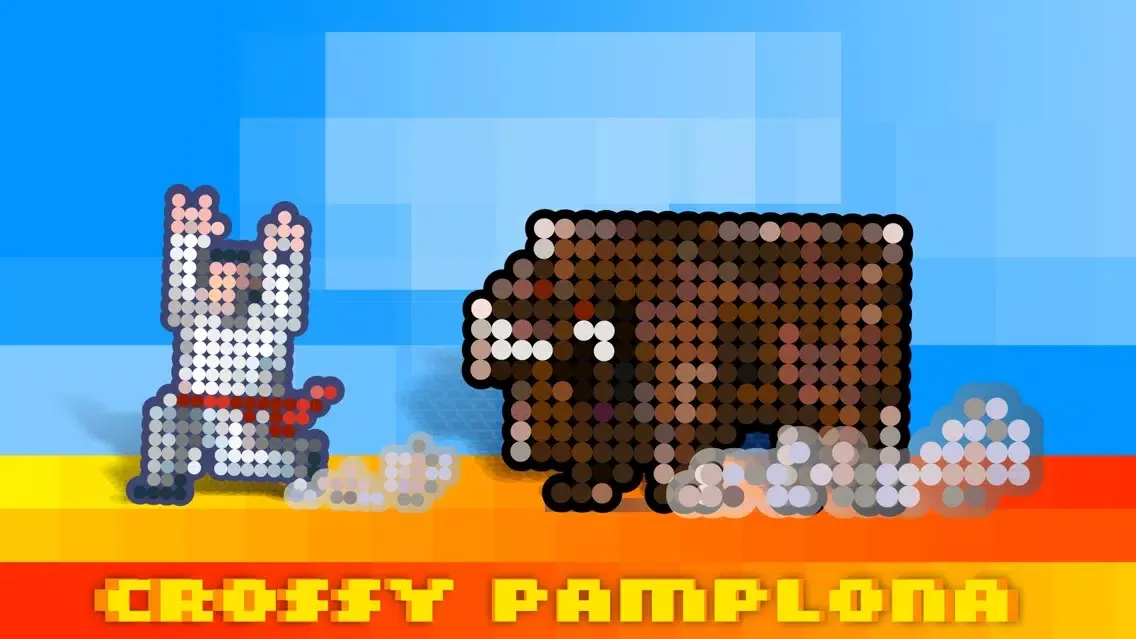 Tangkapan layar Crossy Pamplona