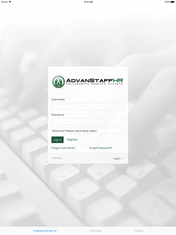 Advanstaff ESS iPad स्क्रीनशॉट