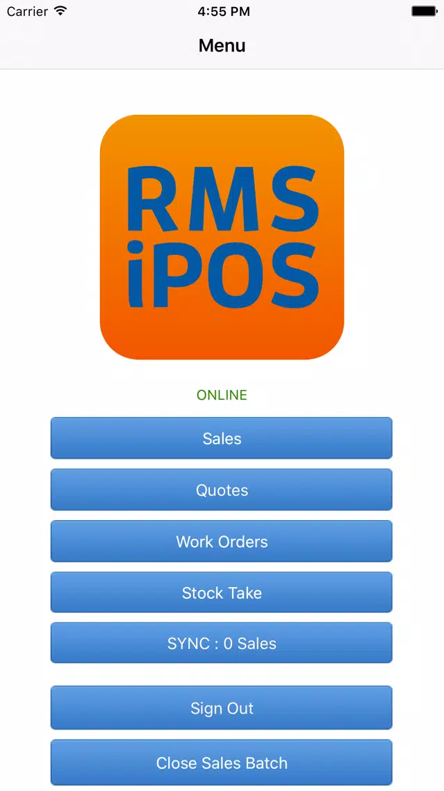 RMS iPOS Screenshots