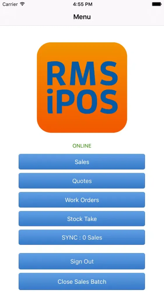 RMS iPOS स्क्रीनशॉट