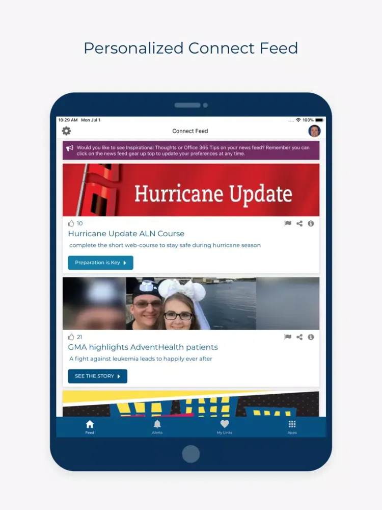 Captures d'écran de AdventHealth Connect iPad 