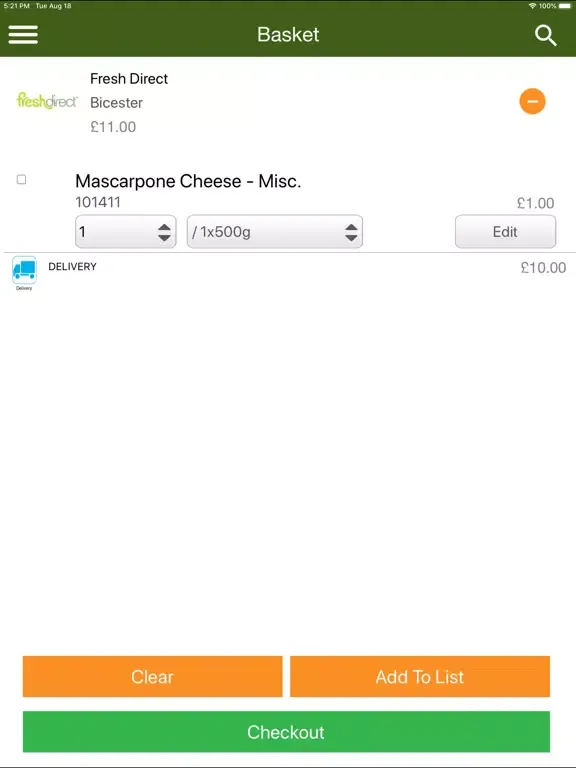 Fresh Direct iPad  স্ক্রিনশট