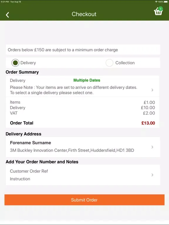 Fresh Direct iPad  স্ক্রিনশট