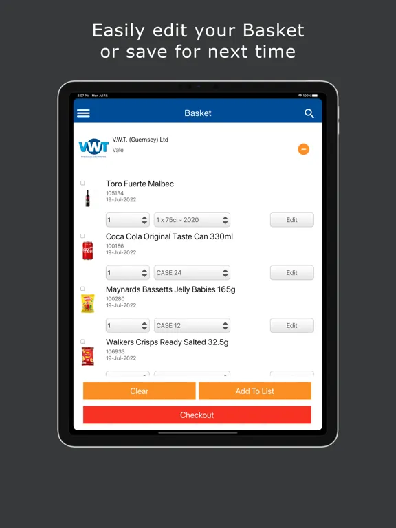 VWT iPad  Screenshots