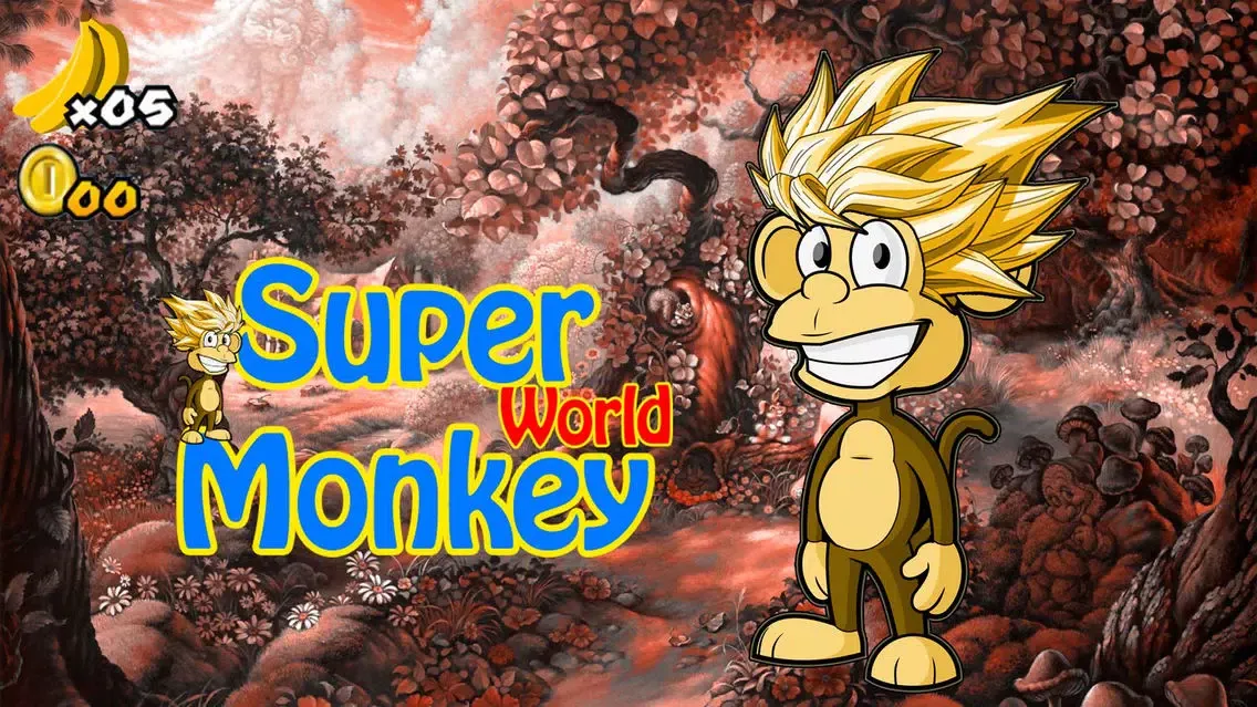 Super Monkey World - Adventures Banana Game island سکرین شاٹس