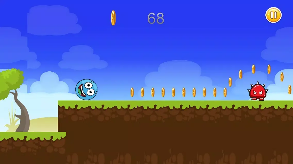 Tangkapan skrin Blue Ball Adventure