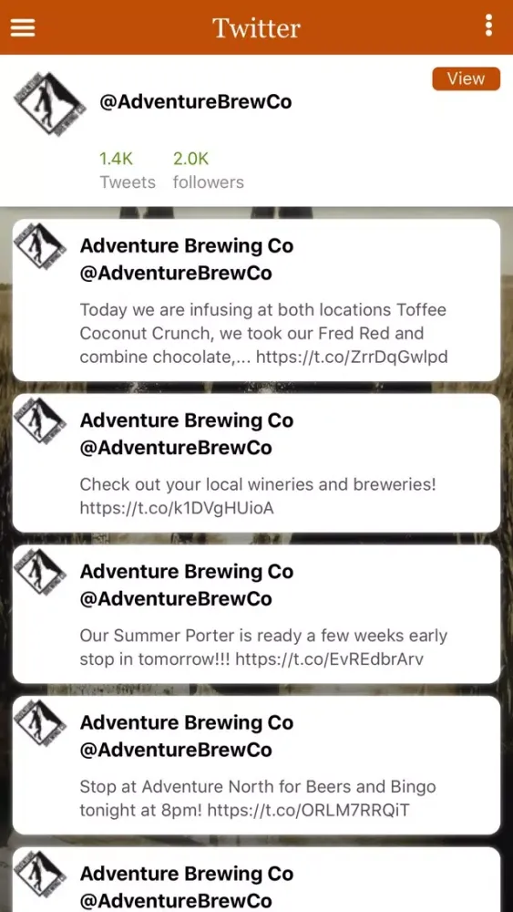 Capturas de tela do Adventure Brewing