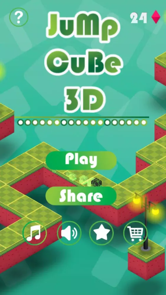 Ảnh chụp màn hình của Jump Cube 3D