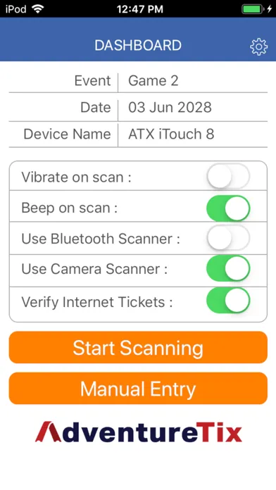 AdventureTix IScan應用截圖