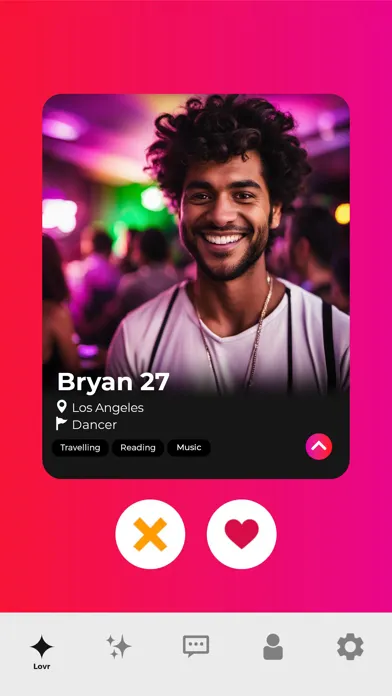 Screenshot di Lovr.ai - Caring AI partners