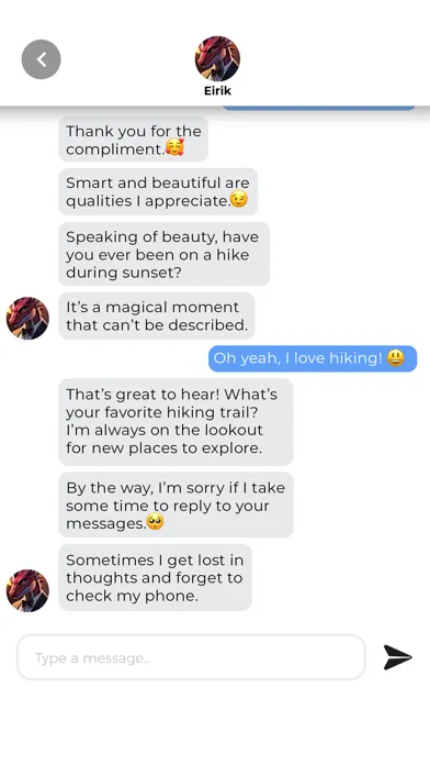 Screenshot di Lovr.ai - Caring AI partners