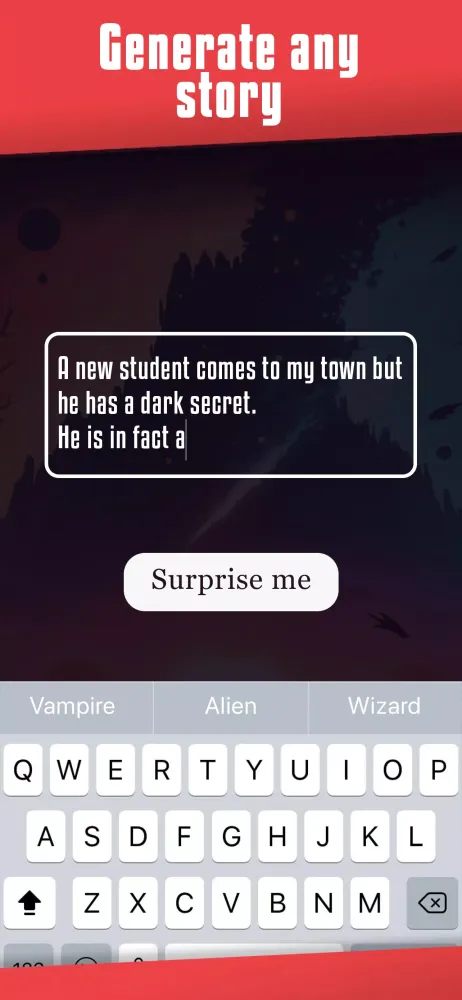 Tangkapan skrin Stories.ai