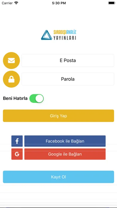 Capturas de tela do Sıradışıanaliz Yayınları