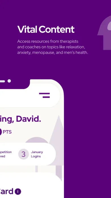 Capturas de tela do OptiMe Wellbeing