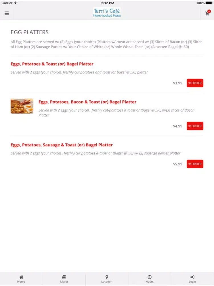 Скриншоты Terri's Cafe iPad 