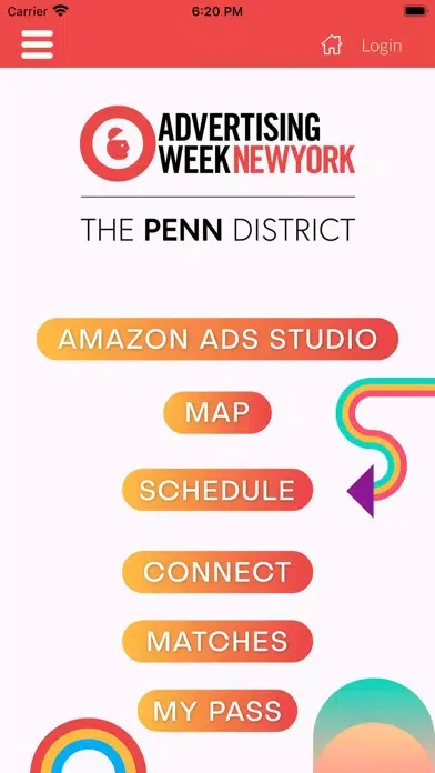 Capturas de tela do Advertising Week New York