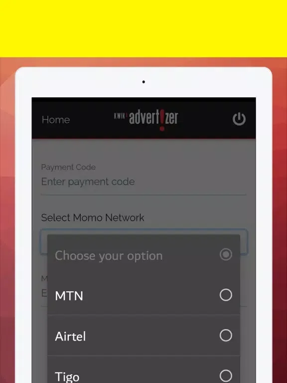 Kwik Advertizer App iPad  स्क्रीनशॉट