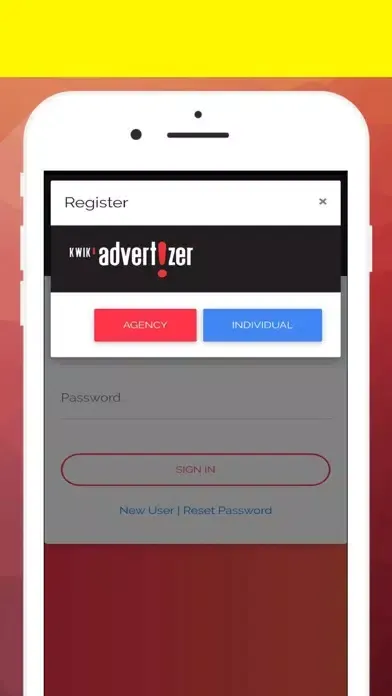 Kwik Advertizer App स्क्रीनशॉट