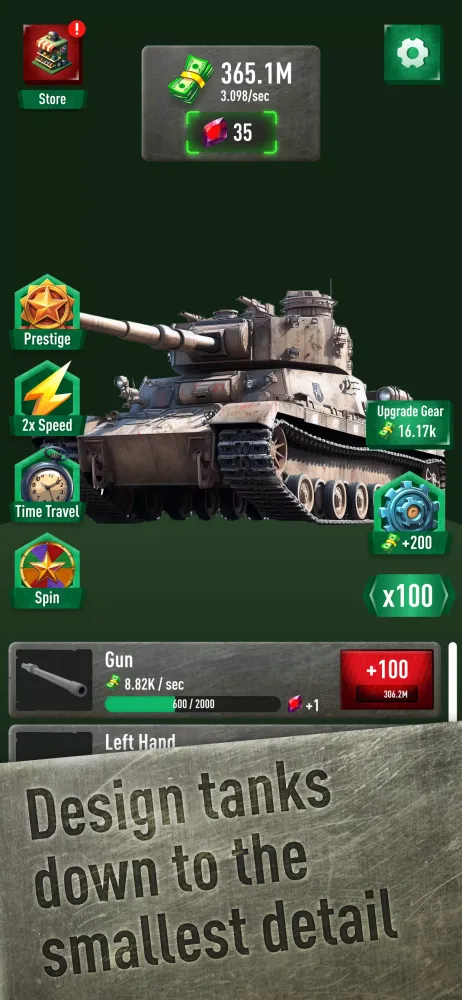 Tangkapan layar War Tanks Simulator — 3D build