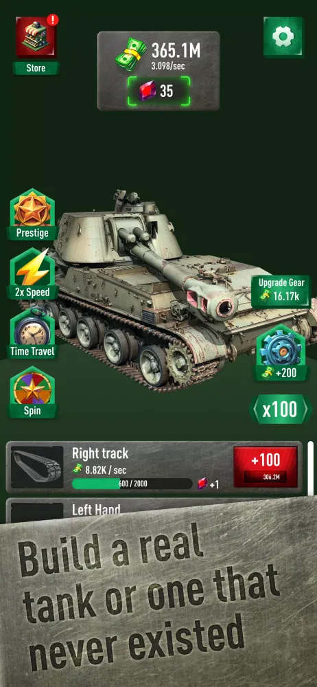 Tangkapan layar War Tanks Simulator — 3D build